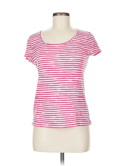 Pre-owned Ann Taylor Short Sleeve T-shirt In Pink