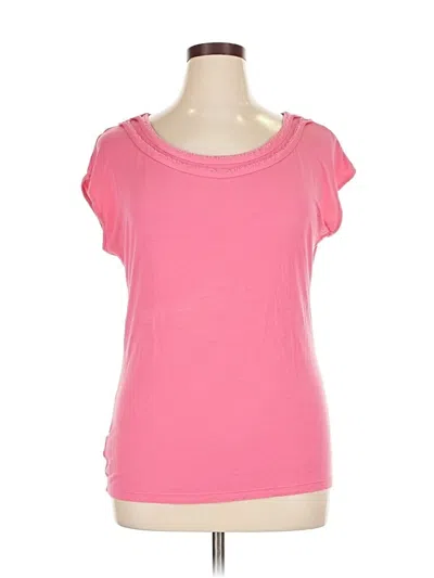 Pre-owned Ann Taylor Short Sleeve T-shirt In Pink