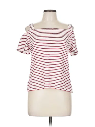 Pre-owned Ann Taylor Short Sleeve T-shirt In Red