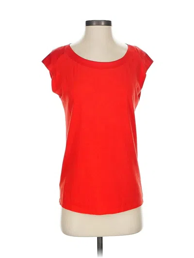 Pre-owned Ann Taylor Short Sleeve T-shirt In Red