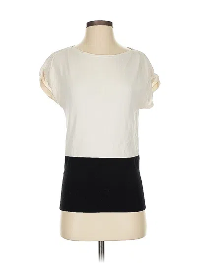 Pre-owned Ann Taylor Short Sleeve T-shirt In White