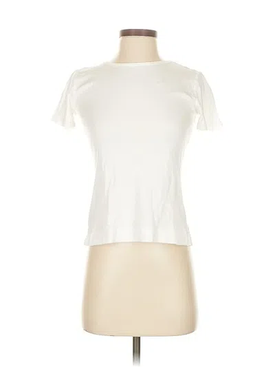 Pre-owned Ann Taylor Short Sleeve T-shirt In White