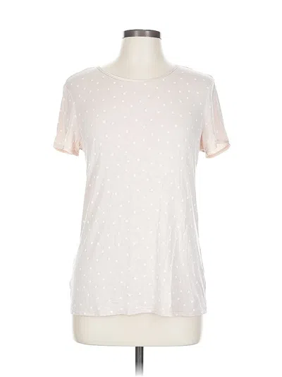 Pre-owned Ann Taylor Short Sleeve T-shirt In White