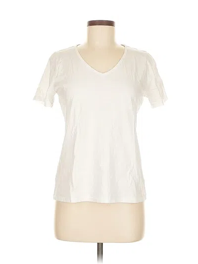Pre-owned Ann Taylor Short Sleeve T-shirt In White