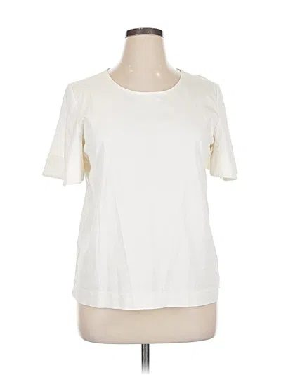 Pre-owned Ann Taylor Short Sleeve T-shirt In White