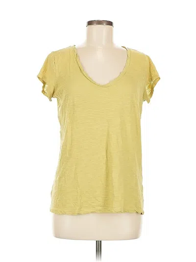 Pre-owned Ann Taylor Short Sleeve T-shirt In Yellow