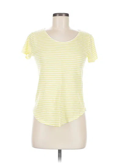 Pre-owned Ann Taylor Short Sleeve T-shirt In Yellow