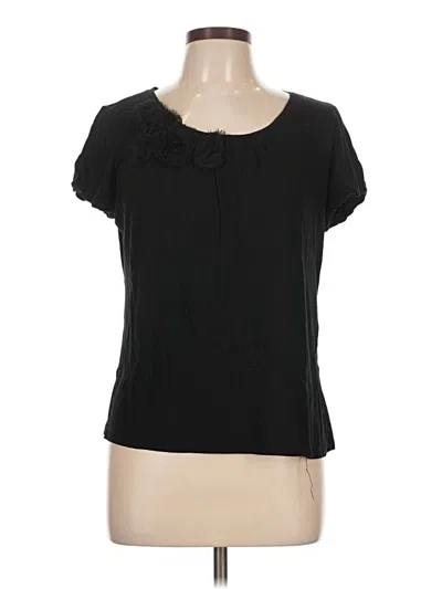 Pre-owned Ann Taylor Short Sleeve T-shirt In Black