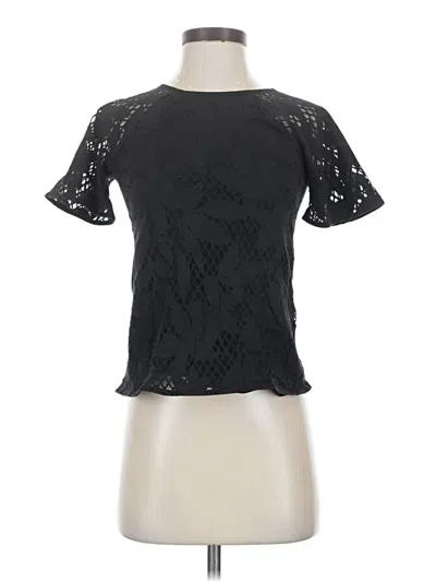 Pre-owned Ann Taylor Short Sleeve T-shirt In Black
