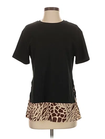 Pre-owned Ann Taylor Short Sleeve T-shirt In Black