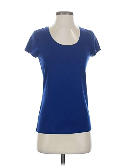 Pre-owned Ann Taylor Short Sleeve T-shirt In Blue