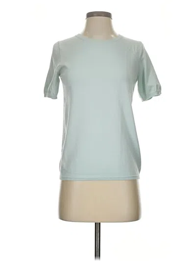 Pre-owned Ann Taylor Short Sleeve T-shirt In Blue