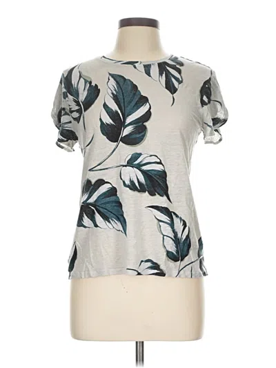 Pre-owned Ann Taylor Short Sleeve T-shirt In Gray