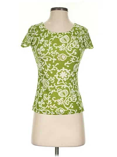 Pre-owned Ann Taylor Short Sleeve T-shirt In Green