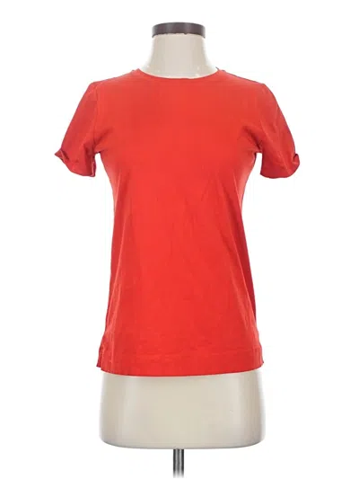 Pre-owned Ann Taylor Short Sleeve T-shirt In Red