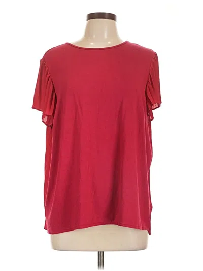 Pre-owned Ann Taylor Short Sleeve T-shirt In Red
