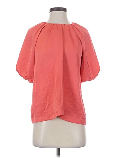 Pre-owned Ann Taylor Short Sleeve T-shirt In Red