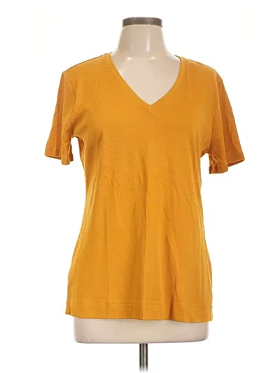 Ann Taylor Short Sleeve T-shirt In Yellow