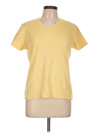 Pre-owned Ann Taylor Short Sleeve T-shirt In Yellow