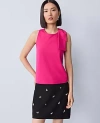 Ann Taylor Side Bow Shell Top In Pink