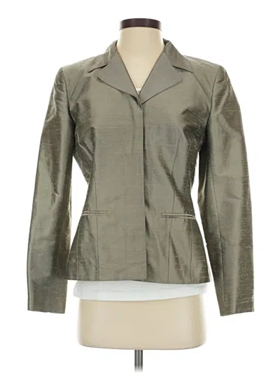Pre-owned Ann Taylor Silk Blazer Jacket In Black