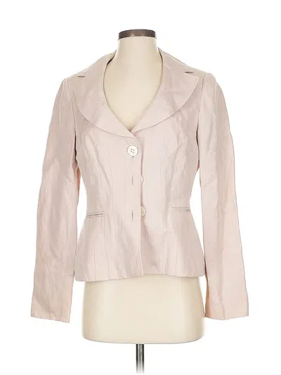 Pre-owned Ann Taylor Silk Blazer Jacket In Pink