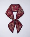Ann Taylor Skinny Paisley Silk Scarf In Purple