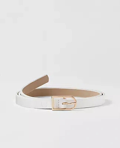 Ann Taylor Skinny Rectangle Buckle Belt