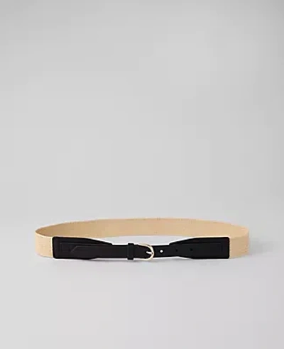 Ann Taylor Skinny Straw Belt In Black