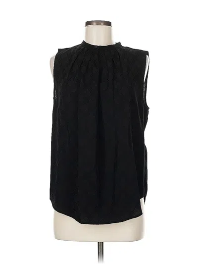 Pre-owned Ann Taylor Sleeveless Blouse In Black