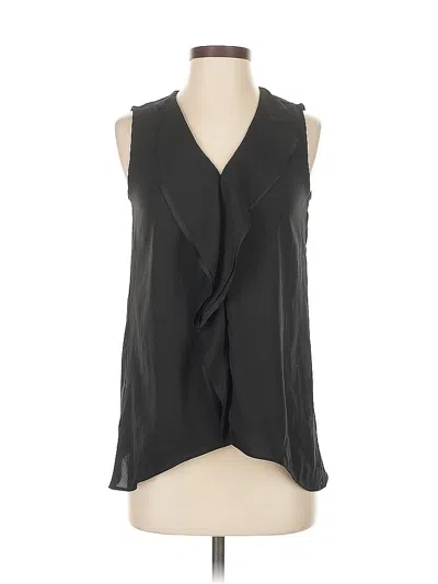 Pre-owned Ann Taylor Sleeveless Blouse In Black
