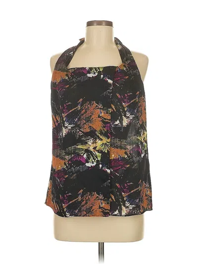 Pre-owned Ann Taylor Sleeveless Blouse In Black
