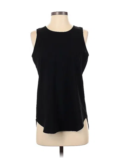 Pre-owned Ann Taylor Sleeveless Blouse In Black