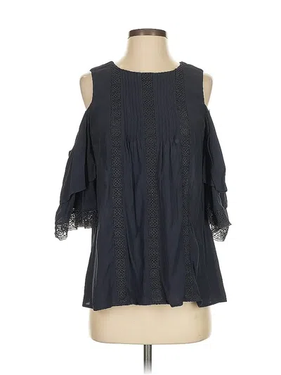 Pre-owned Ann Taylor Sleeveless Blouse In Black