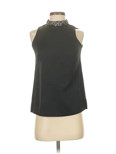 Pre-owned Ann Taylor Sleeveless Blouse In Black