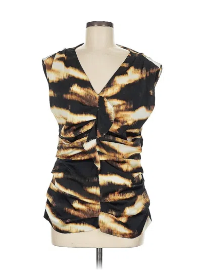 Pre-owned Ann Taylor Sleeveless Blouse In Black