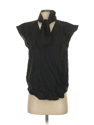 Pre-owned Ann Taylor Sleeveless Blouse In Black