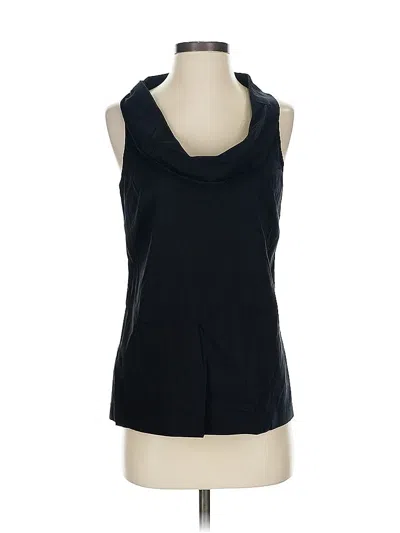Pre-owned Ann Taylor Sleeveless Blouse In Black