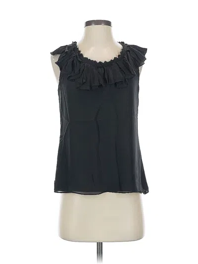 Pre-owned Ann Taylor Sleeveless Blouse In Black