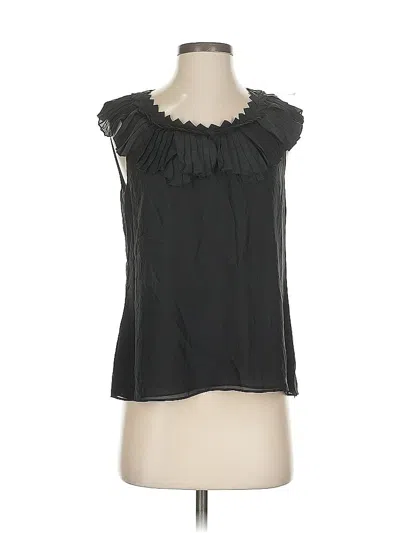 Pre-owned Ann Taylor Sleeveless Blouse In Black