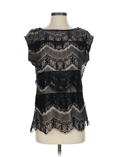 Pre-owned Ann Taylor Sleeveless Blouse In Black