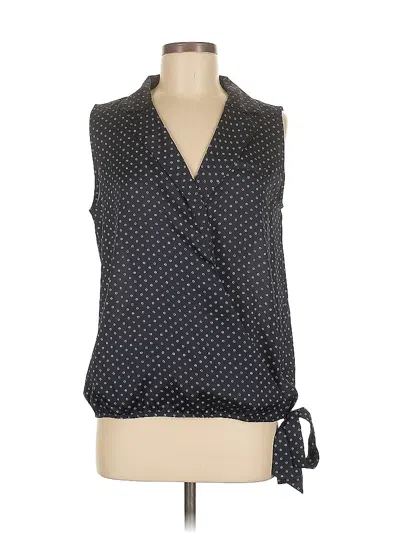Pre-owned Ann Taylor Sleeveless Blouse In Black