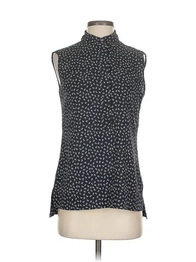 Pre-owned Ann Taylor Sleeveless Blouse In Black