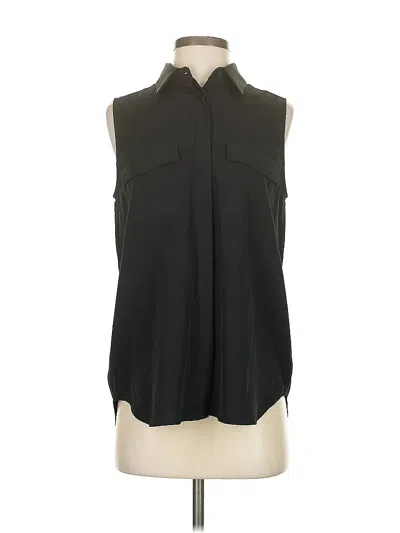 Pre-owned Ann Taylor Sleeveless Blouse In Black