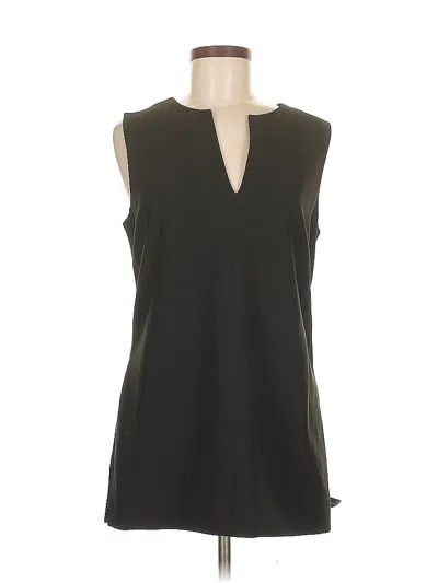 Pre-owned Ann Taylor Sleeveless Blouse In Black