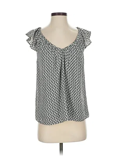 Pre-owned Ann Taylor Sleeveless Blouse In Black