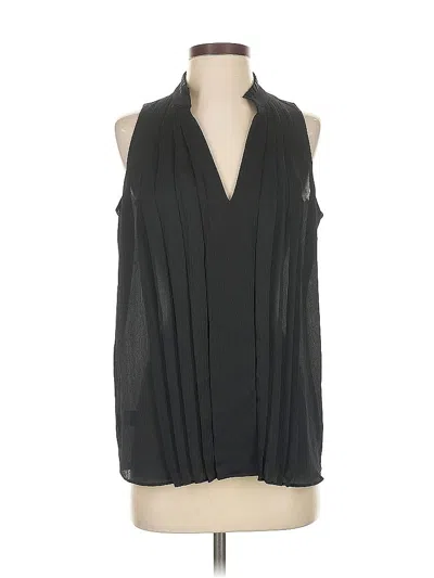 Pre-owned Ann Taylor Sleeveless Blouse In Black