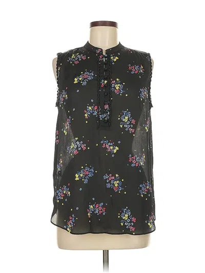 Pre-owned Ann Taylor Sleeveless Blouse In Black
