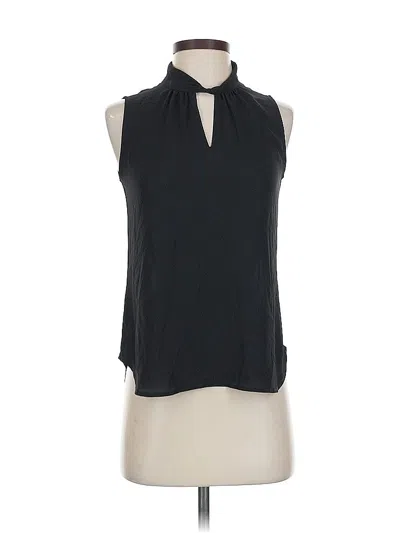 Pre-owned Ann Taylor Sleeveless Blouse In Black