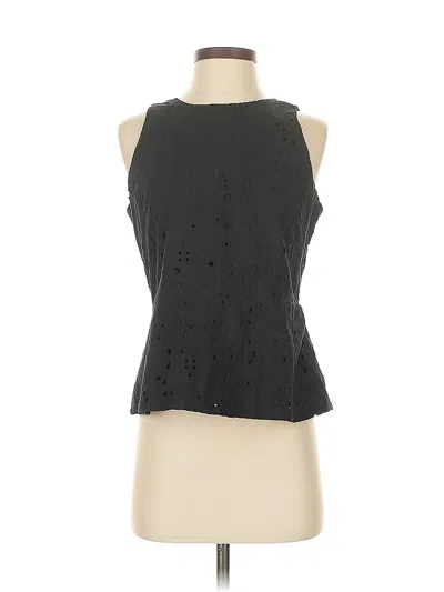 Pre-owned Ann Taylor Sleeveless Blouse In Black